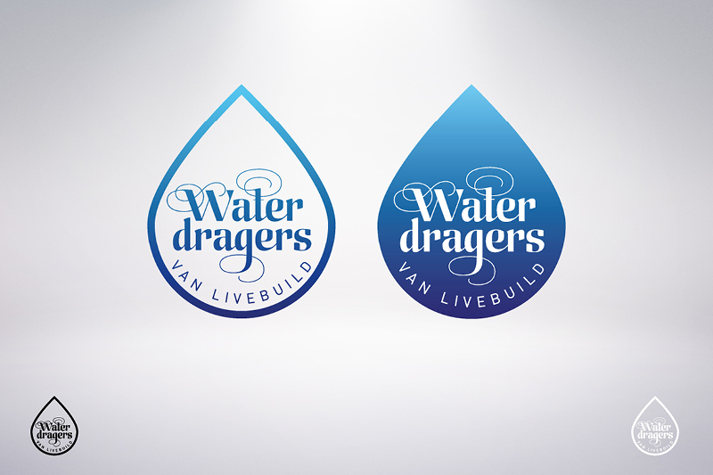 Livebuild Waterdragers Logo design Frankie Tjoeng
